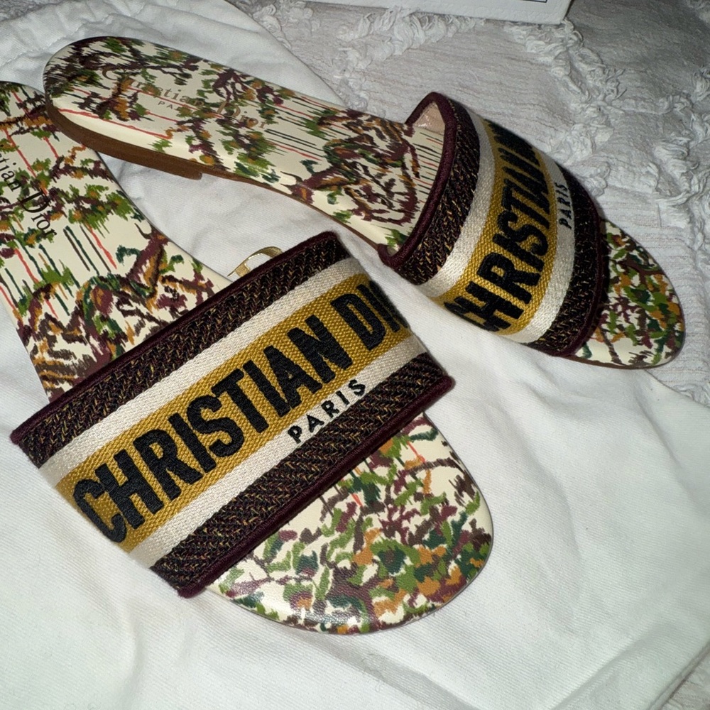 Dior Camouflage Floral Slides - Picture 4 of 8